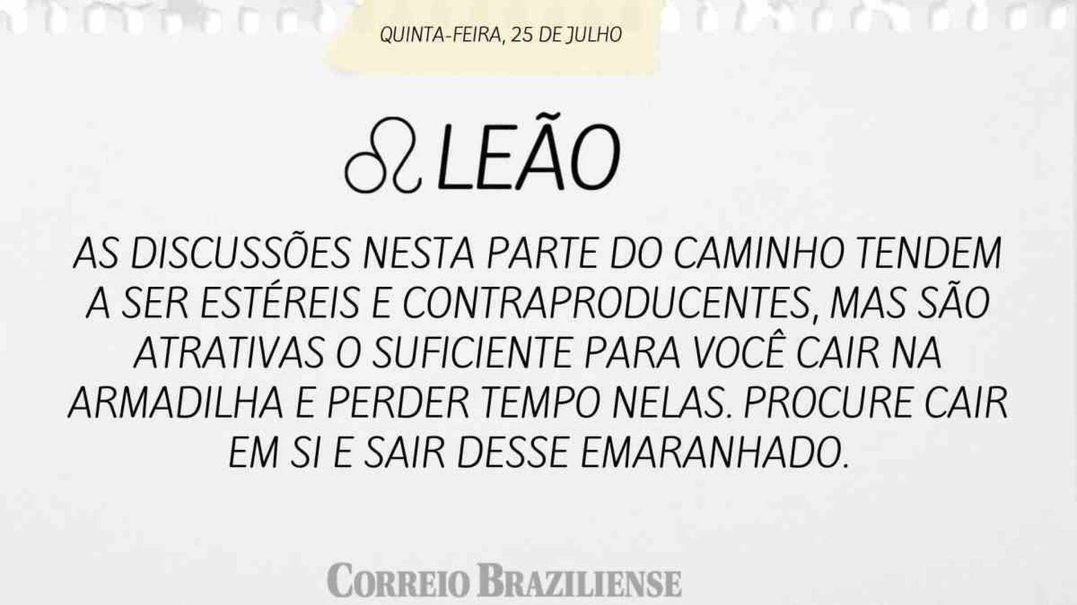 LEÃO  | 25 DE JULHO