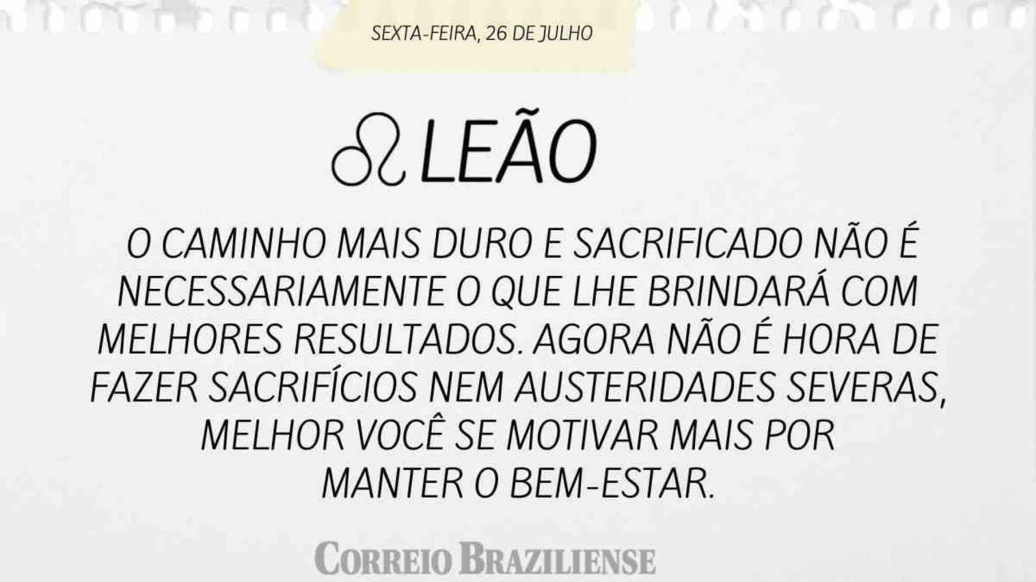 LEÃO |  26 DE JULHO