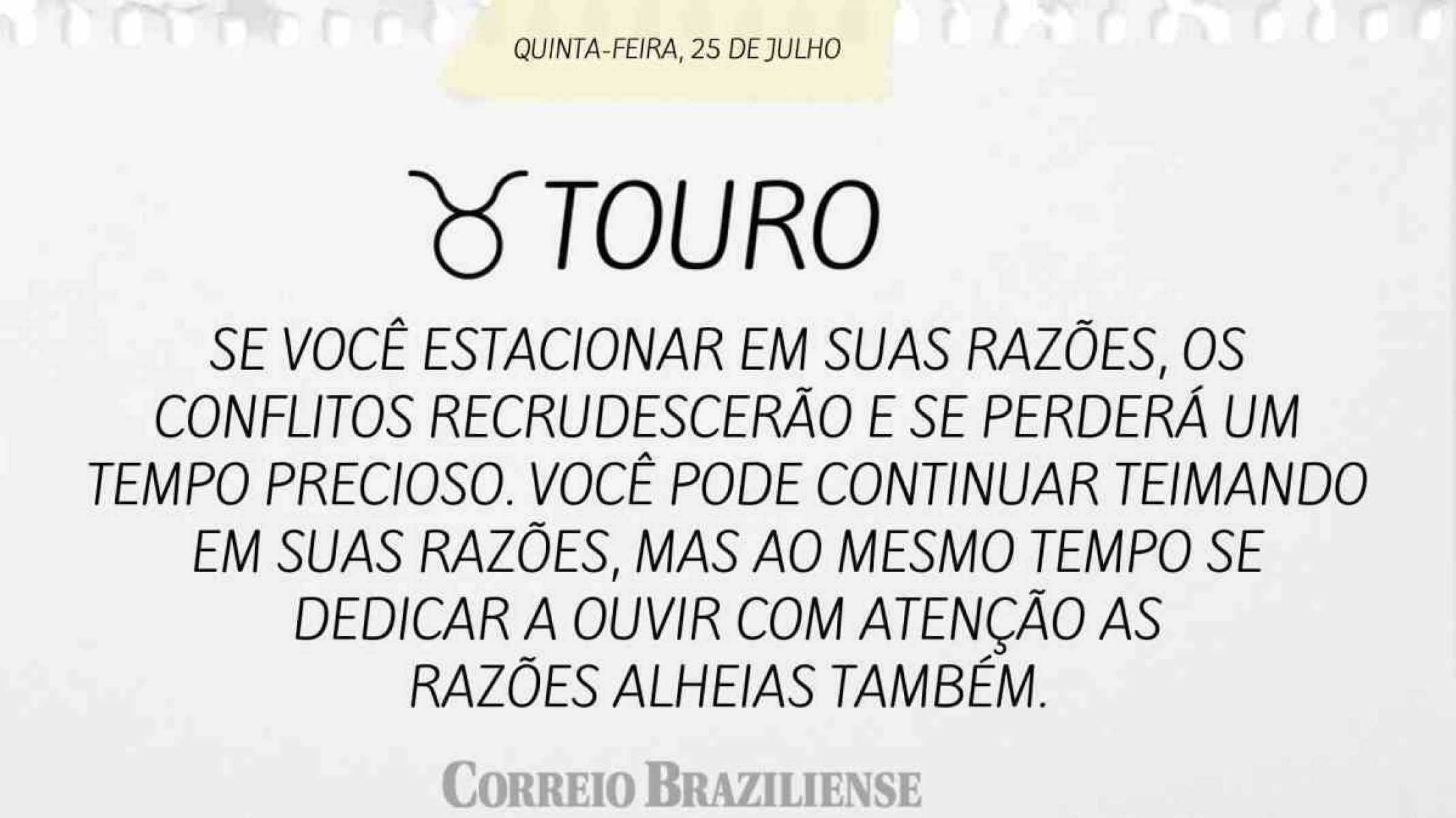 TOURO  | 25 DE JULHO