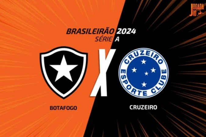 Botafogo e Cruzeiro se enfrentam no Nilton Santos -  (crédito: Arte: Jogada10)