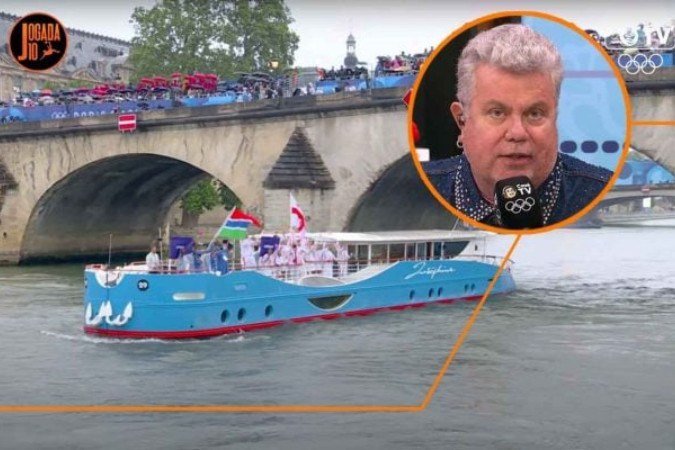 Milton Cunha não perdoou a qualidade do desfile no Rio Sena -  (crédito: Foto: Reprodução CazéTV)