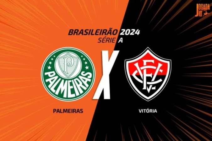 Palmeiras e Vitória fazem duelo de opostos no Allianz Parque -  (crédito: Foto: Arte/Jogada10)