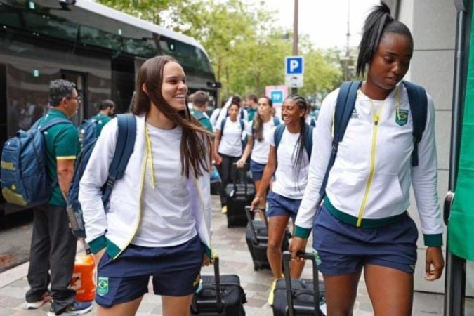 Jogadoras em Paris -  (crédito: Foto: Rafael Ribeiro/CBF)