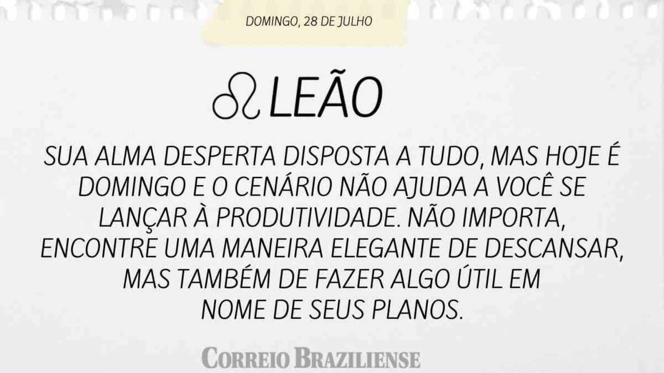 LEÃO |  28 DE JULHO