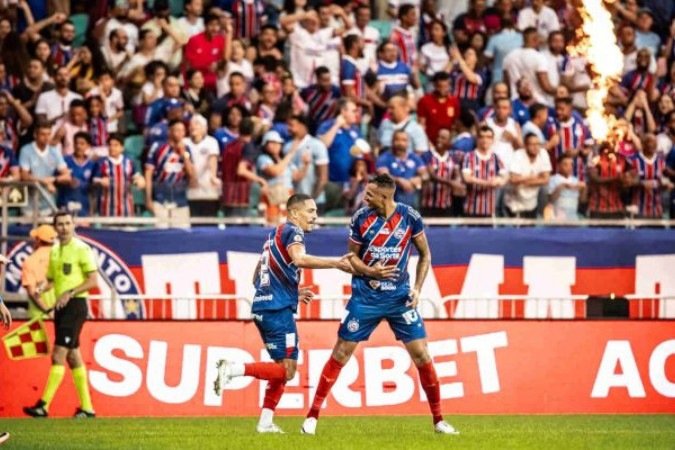 Bahia vence o Inter e segue na caça aos líderes do Brasileirão -  (crédito: Foto: Letícia Martins/EC Bahia)