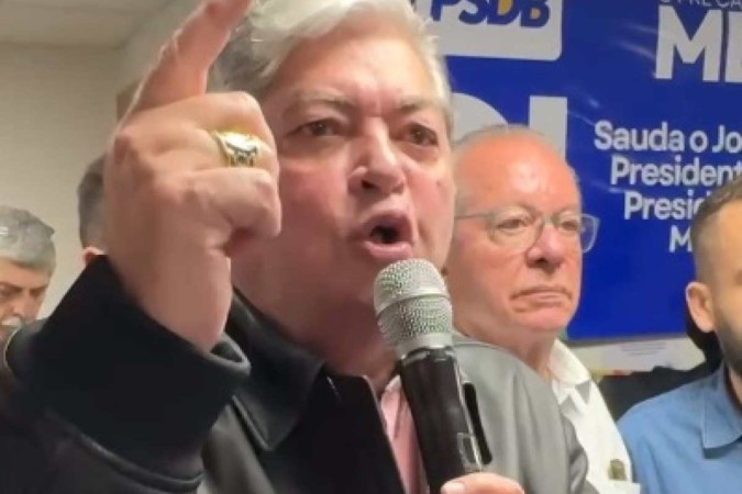 José Luiz Datena é confirmado candidato do PSDB à prefeitura de São Paulo -  (crédito: Reprodução de vídeo)