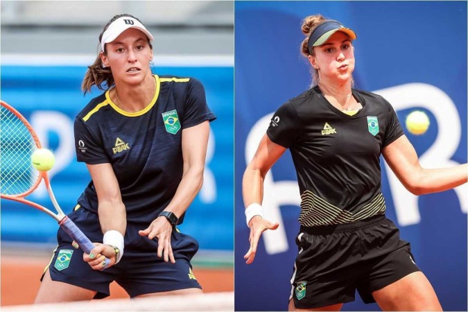 O duelo das brasileiras Luisa Stefani e Beatriz Haddad Maia contras as chinesas Yuan Yue e Zhang Shuai foi cancelado -  (crédito: Gaspar Nóbrega/COB	)