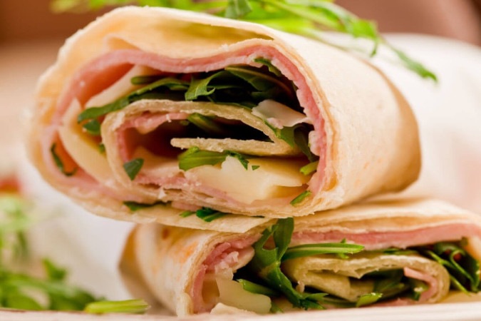 Wrap de peito de peru (Imagem: Francesco83 | Shutterstock) -  (crédito: EdiCase)