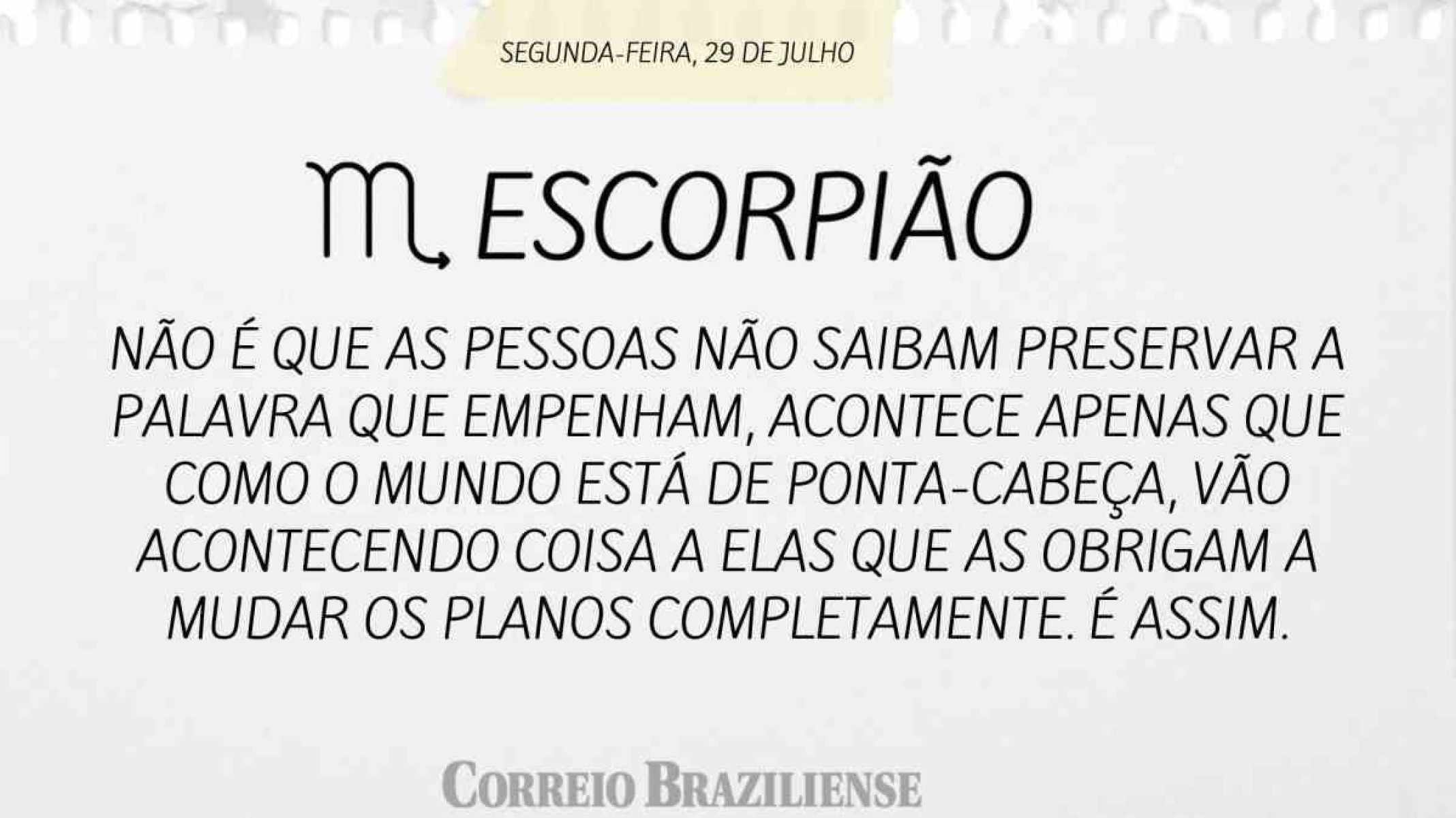 ESCÓPRIO |  29 DE JULHO