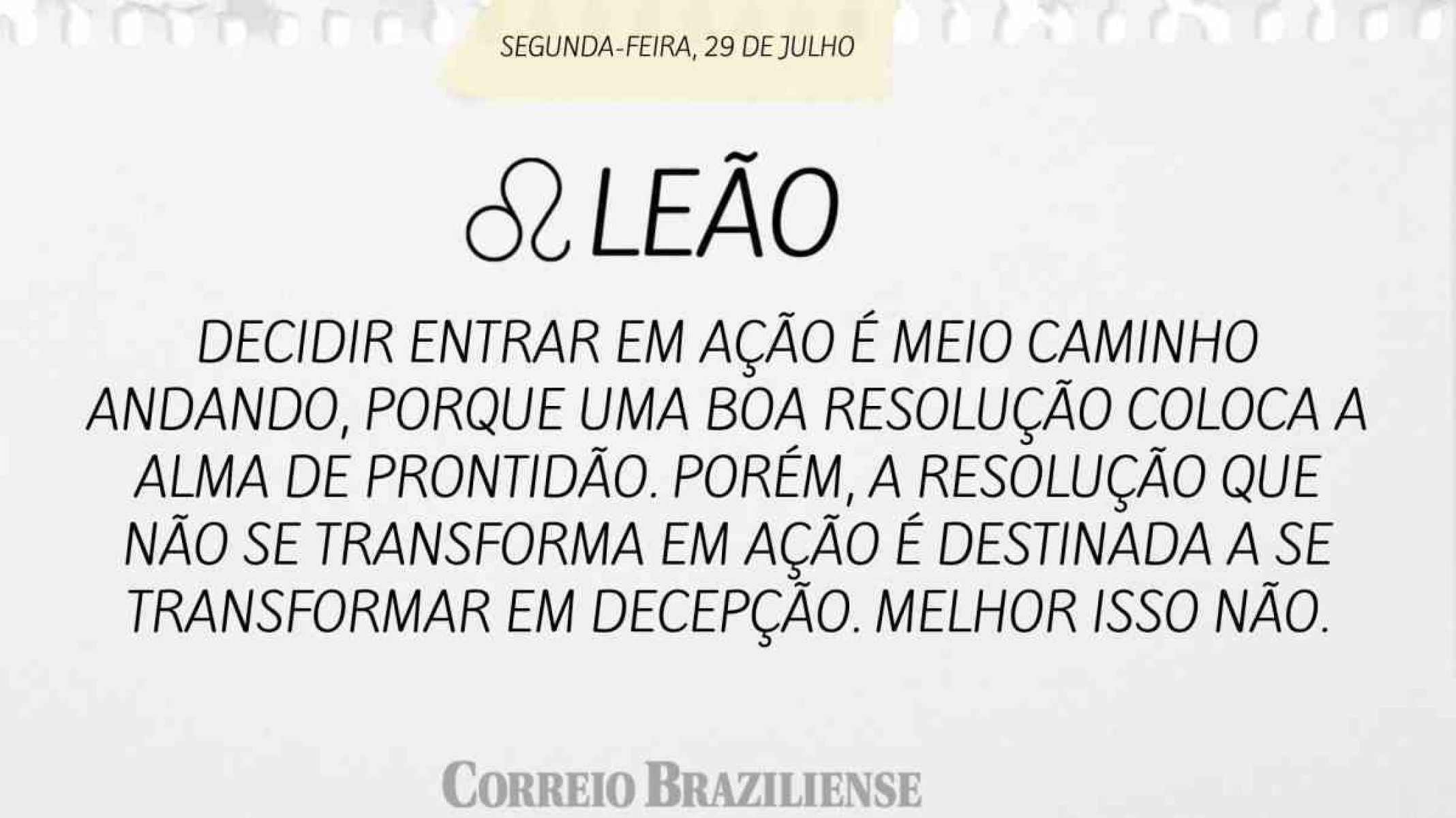 LEÃO |  29 DE JULHO