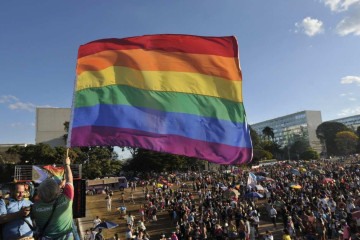  28/07/2024. Crédito: Minervino Júnior/CB/D.A Press. Brasil.  Brasilia - DF. Parada LGBTQ na Esplanada dos Ministérios.