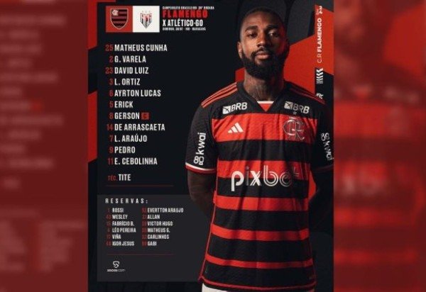 Foto: Divulgação Flamengo