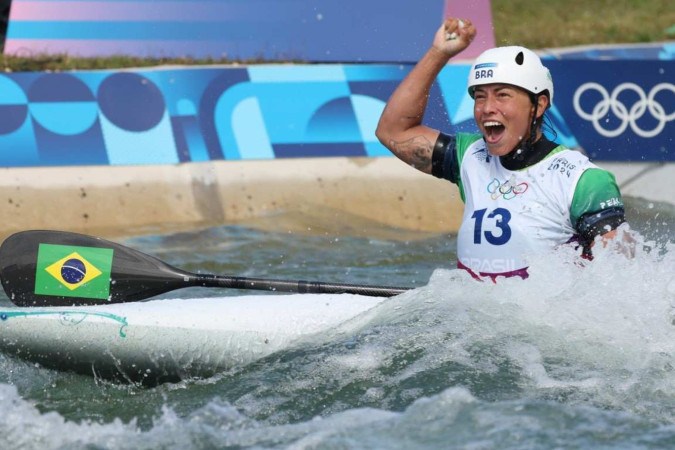 A brasileira terminou a semifinal olímpica na manhã deste domingo em quinto lugar, sem penalização -  (crédito: Luiza Moraes/COB)