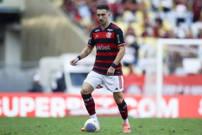 Léo Ortiz foi titular contra o Atlético-GO, no Maracanã. -  (crédito: Marcelo Cortes / CRF)