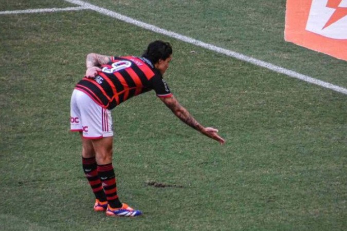 Flamengo venceu o Atlético-GO e assumiu a liderança do Brasileirão - Foto: Lucas Bayer/Jogada10 -  (crédito: Foto: Lucas Bayer/Jogada10)