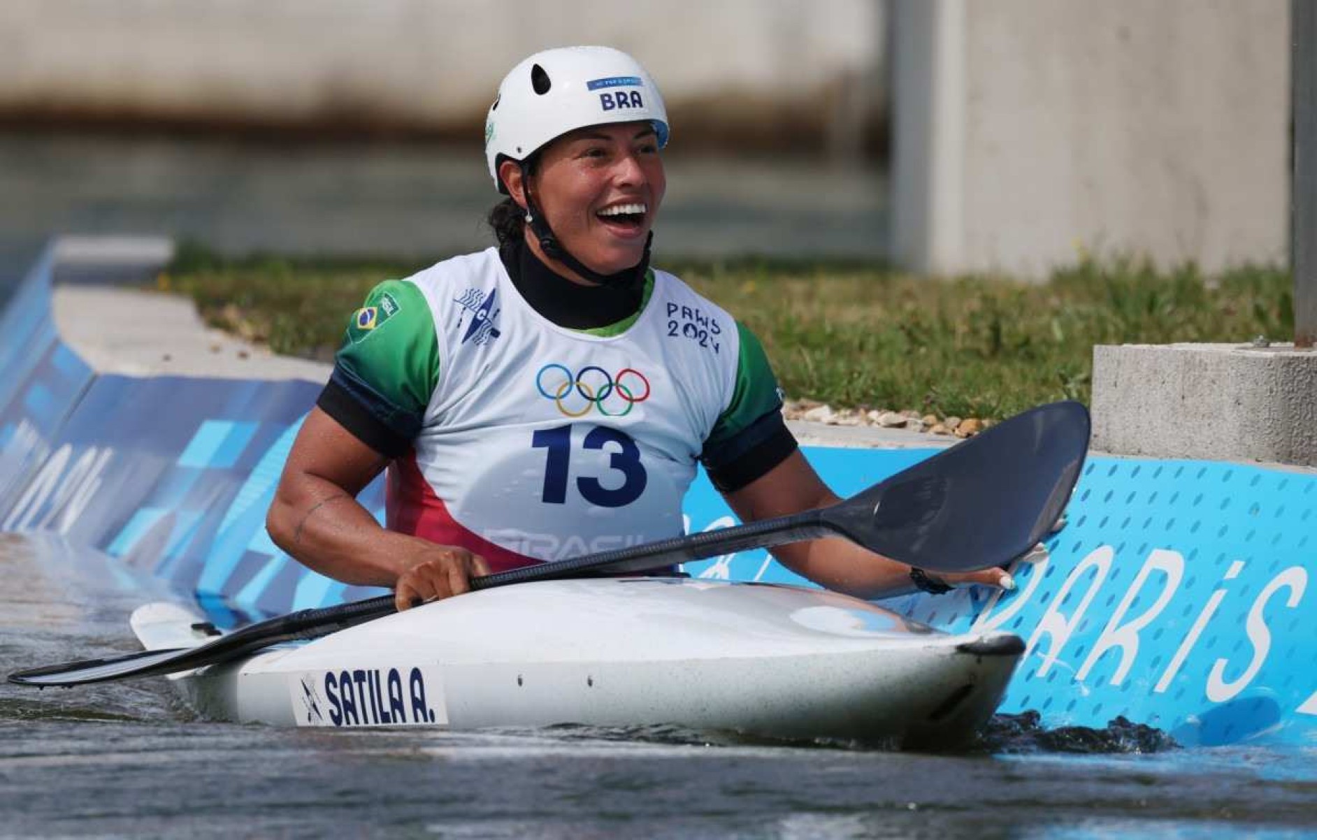 Ana Sátila fica fora do pódio por 1s75 na canoagem slalom