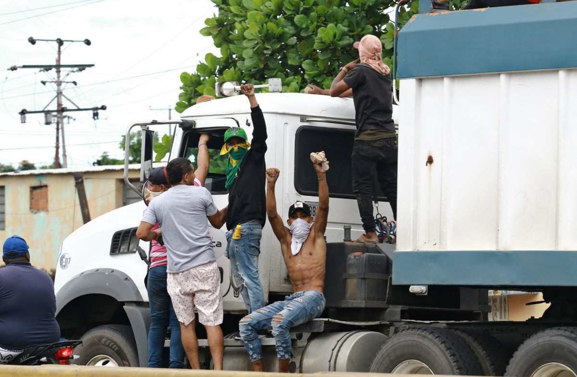 Protestos contra a vitória de Maduro na Venezuela