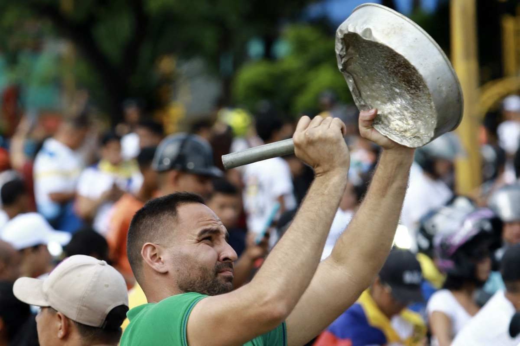 Protestos contra a vitória de Maduro na Venezuela