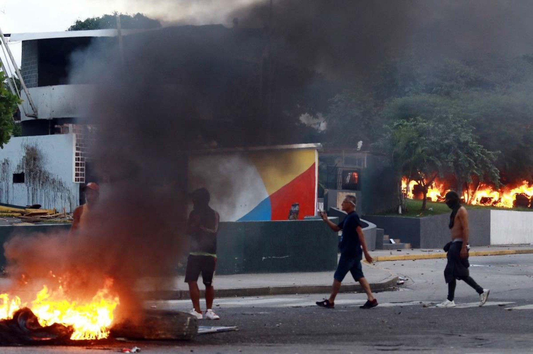 Protestos contra a vitória de Maduro na Venezuela