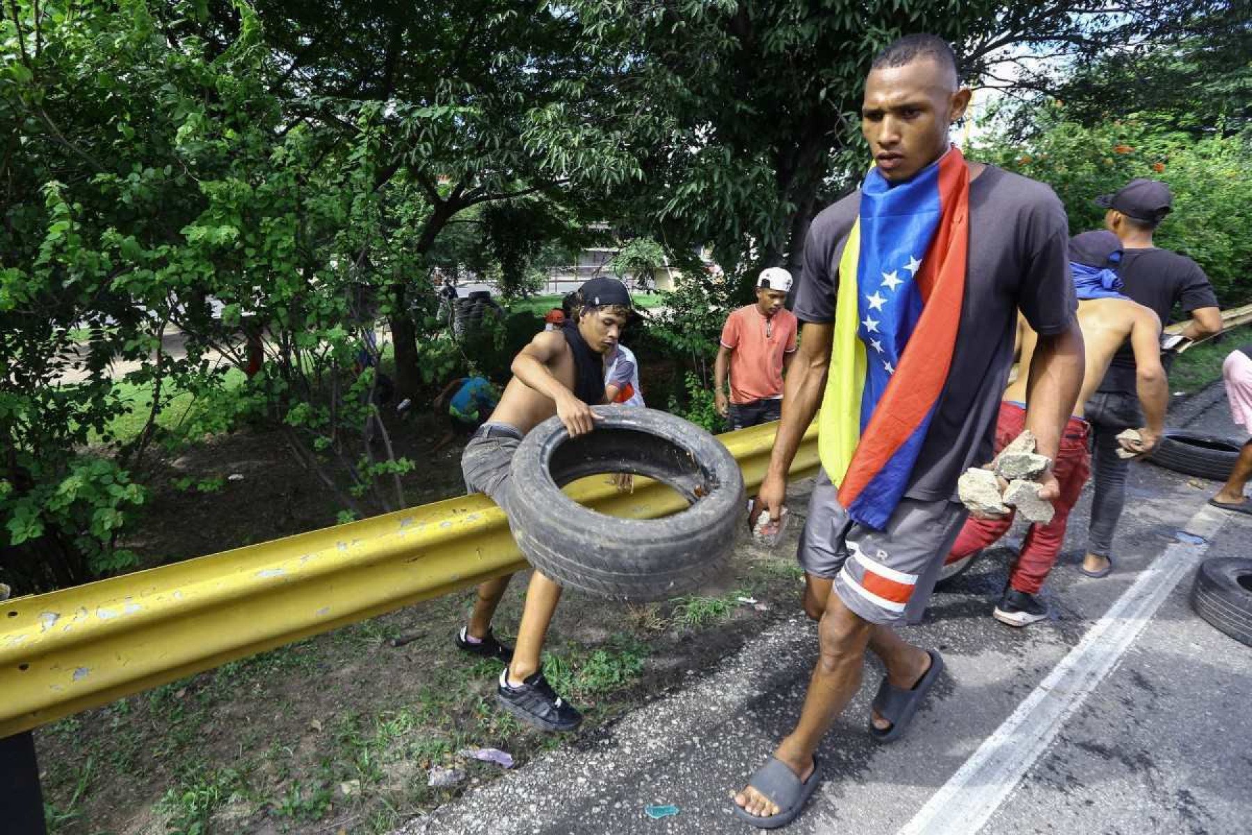 Protestos contra a vitória de Maduro na Venezuela