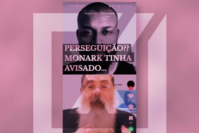 Vídeo em que homem chama o governo Lula de ditadura e sugere perseguição estatal contra o influenciador Nego Di -  (crédito: Reprodução/Comprova)