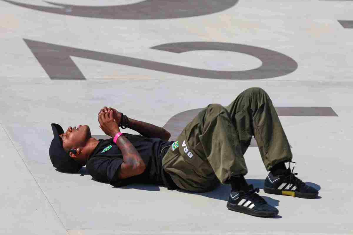 Felipe Gustavo foi o primeiro skatista na história a competir na modalidade street em uma olimpíada, em Tóquio-2020.