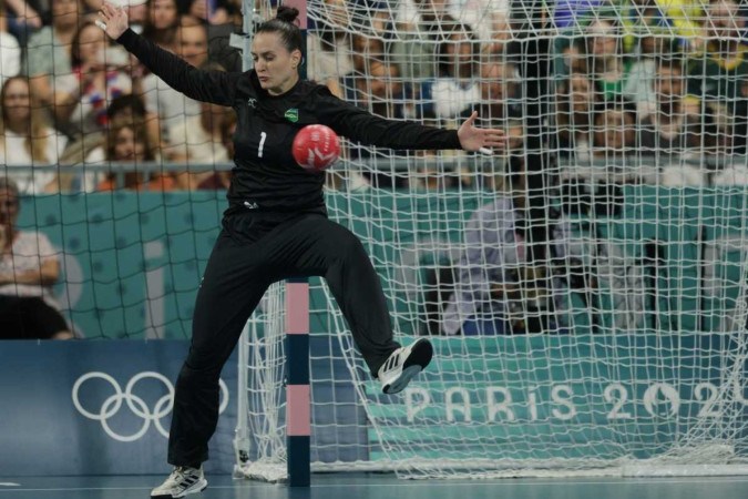  2024.07.28 - Jogos Olímpicos de Paris 2024 - Handebol Feminino - Brasil x Hungria pela segunda rodada da fase de grupos. Na imagem a atleta Gabi Moreschi.     -  (crédito: Luiza Moraes/COB)