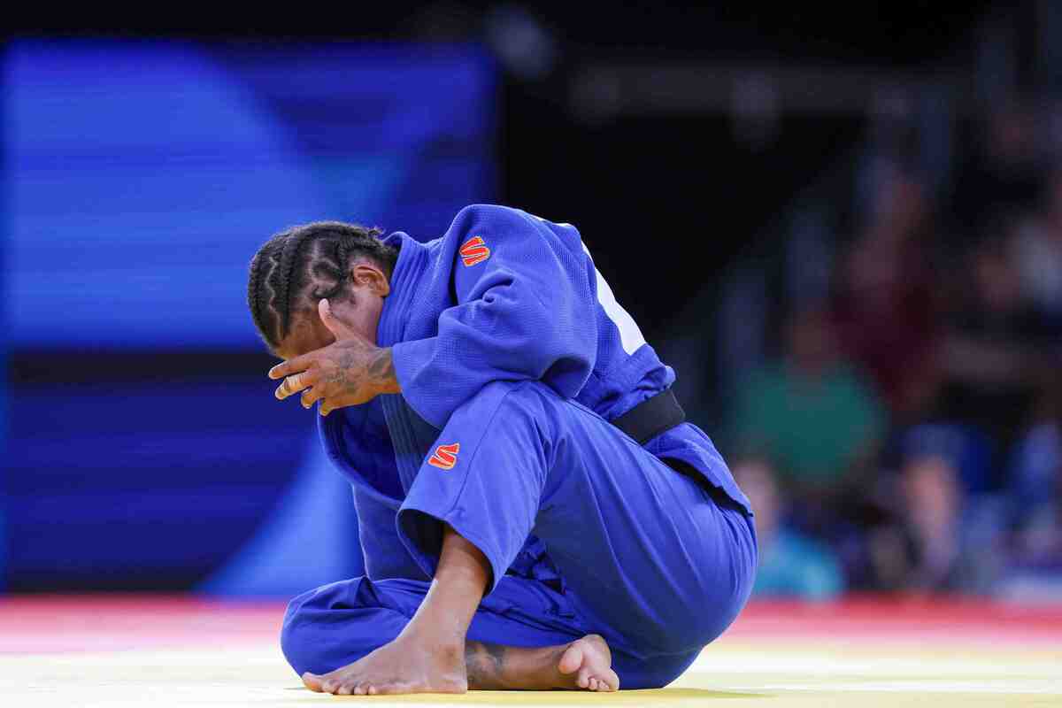 A judoca se despede da Olimpíada sem medalha  -  (crédito: Abelardo Mendes Jr.)