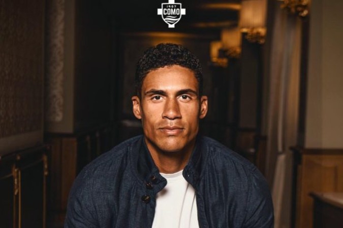 Raphäel Varane é o novo reforços do Como, da Itália  -  (crédito:  - Foto: Divulgação/Como1907)