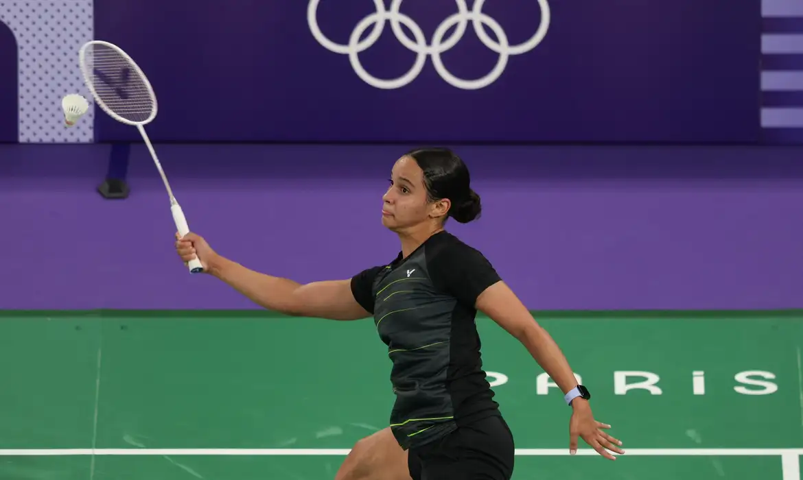 Paris 2024: Juliana Viana faz história no badminton feminino -  (crédito: EBC)