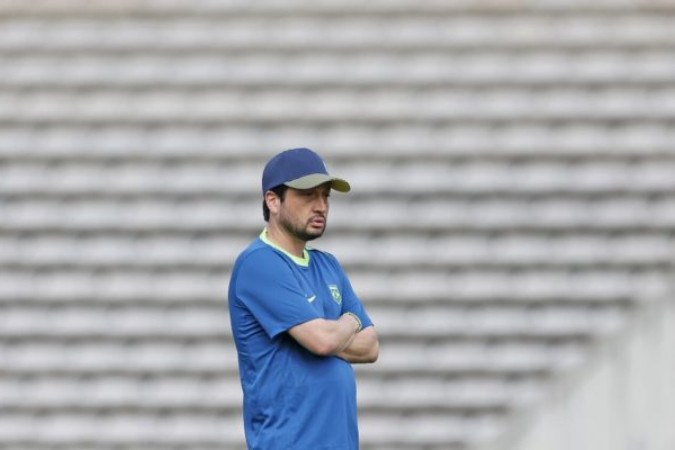 Arthur Elias durante treino da Seleção -  (crédito: Foto: Rafael Ribeiro / CBF)