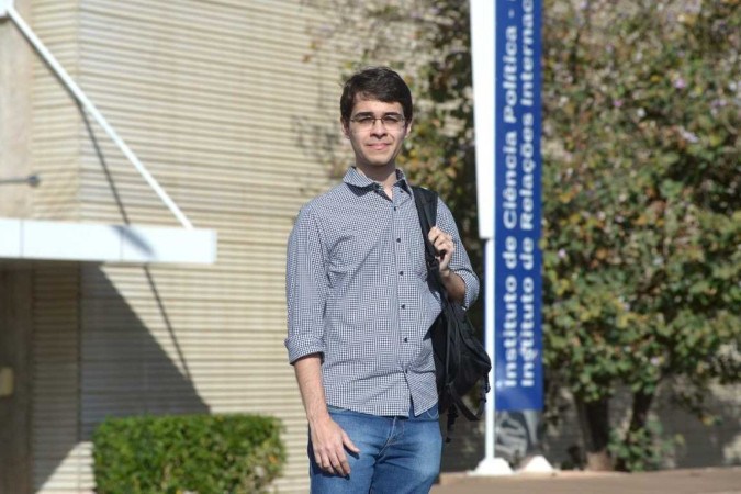 O ex-aluno da UnB acumulou experiências atuando como monitor e participando de projeto de iniciação científica
 -  (crédito:  Ed Alves/CB/D.A Press)