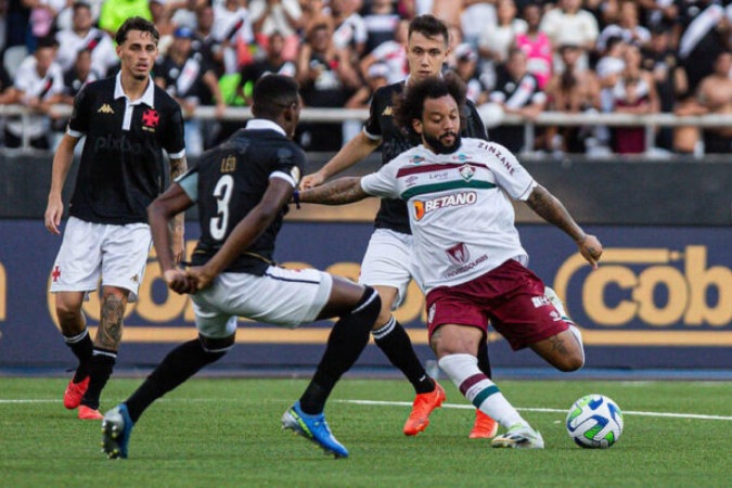 Vasco e Fluminesne se enfrentaram no Nilton Santos em 2023 -  (crédito: Foto: MARCELO GONÇALVES / FLUMINENSE FC)