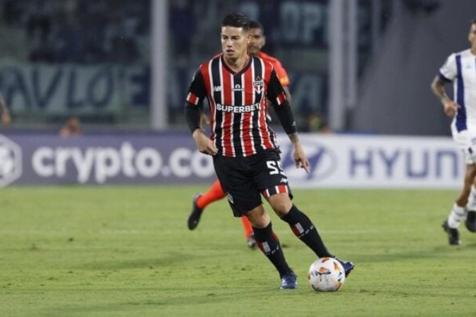 São Paulo e James negociam rescisão de contrato -  (crédito: Foto: Rubens Chiri/saopaulofc.net)