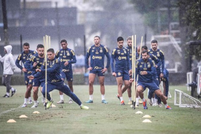 Santos inicia preparação para o duelo contra o Sport -  (crédito: Foto: Raul Baretta/ Santos FC.)