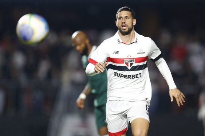 Calleri em ação pelo tricolor paulista -  (crédito: Créditos: Paulo Pinto / Saopaulofc)