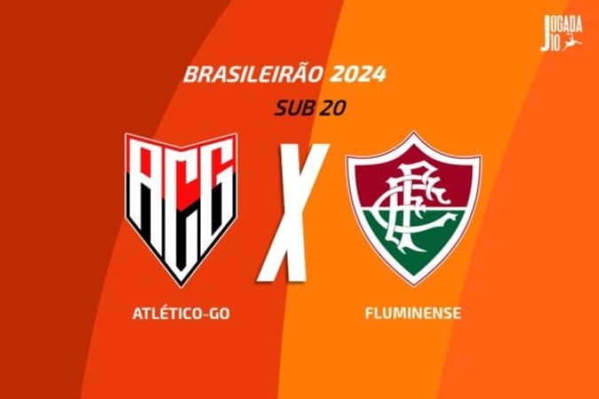 Atlético-GO e Fluminense se enfrentam pela 16ª rodada do Brasileirão sub-20 -  (crédito:  - Foto: Arte/Jogada10)