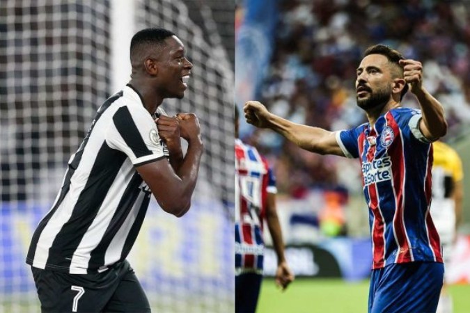 Botafogo e Bahia se enfrentam pela Copa do Brasil -  (crédito: Vitor Silva / BFR e Letícia Martins/EC Bahia)