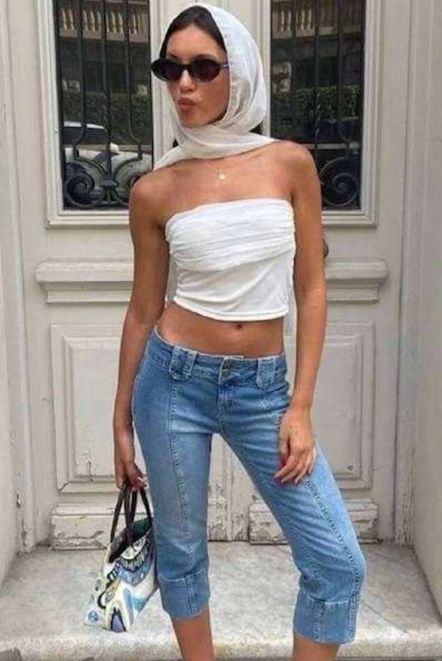 A calça capri garante versatilidade 
e estilo em 
um só look -  (crédito: Reprodução/ Pinterest)