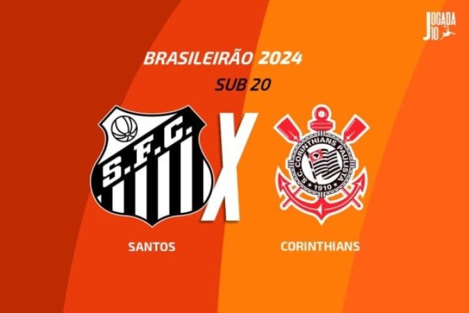 Santos e Corinthians pelo Brasileirão Sub-20 -  (crédito: Foto: Arte/Jogada10)