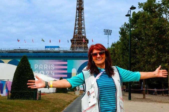 A gaúcha Ivete Balen, voluntária brasileira nos Jogos Olímpicos de Paris-2024 -  (crédito: Abelardo Mendes Jr./CB/D.A.Press)