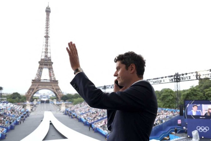  PARIS, FRANCE - JULY 26: French Prime Minister Gabriel Attal attends the opening ceremony of the Olympic Games Paris 2024 on July 26, 2024 in Paris, France. (Photo by Pascal Le Segretain / POOL / AFP)
       -  (crédito: Pascal Le Segretain / POOL / AFP)