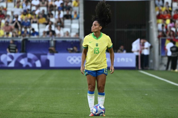 A seleção brasileira feminina enfrentou a Espanha nesta quarta-feira (31/7)       -  (crédito: Philippe LOPEZ / AFP)