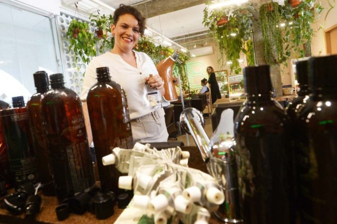 Cuidar do meio ambiente é estratégico para o Salão Bioma, que traduz isso no nome e tem uma clientela em sintonia com a proposta -  (crédito: Fotos: Ed Alves/CB/DA.Press)