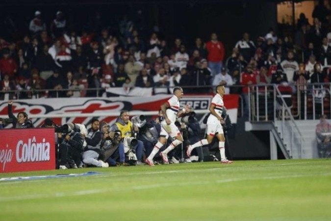 Luciano vem colecionando gols e cartões no São Paulo -  (crédito: Foto: Paulo Pinto / São Paulo)