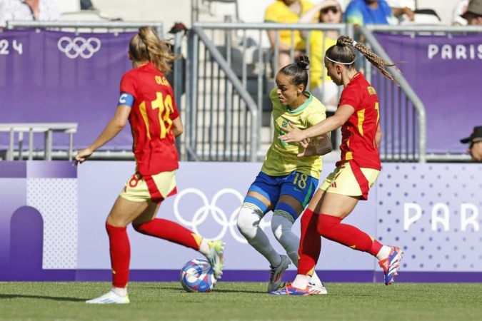 Gabi Portilho disputa uma Olimpíada pela primeira vez, pela Seleção Feminina de Futebol. -  (crédito: Rafael Ribeiro/ CBF)