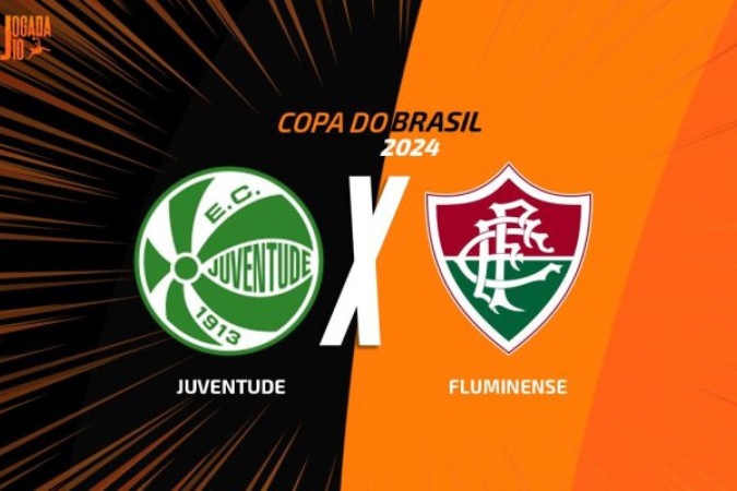 Juventude e Fluminense começam a disputar vaga nas quartas da Copa do Brasil -  (crédito: Arte: Jogada10)