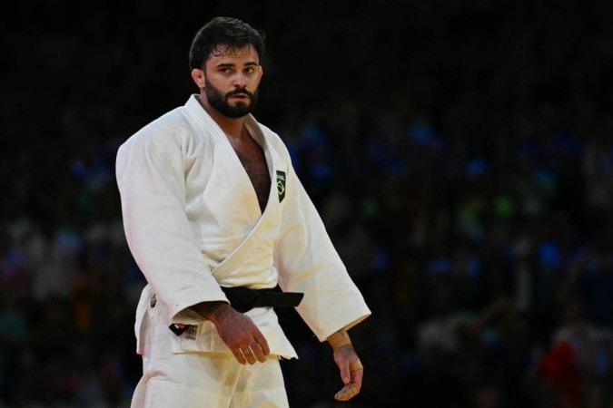 Judoca brasileiro Rafael Macedo -  (crédito: Luis ROBAYO / AFP)