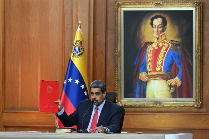 Nicolás Maduro ameaçou capturar as principais lideranças da oposição -  (crédito: Federico Parra/AFP)