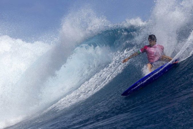 Gabriel Medina continua vivo na briga pelo sonhado ouro olímpico em Paris-2024 -  (crédito: AFP)